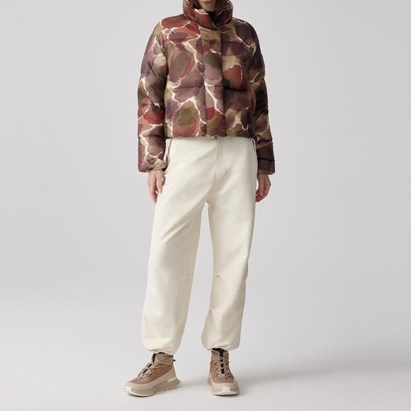 Canada Goose Cypress Cropped Puffer Coat Jacket Botanical Print - Picture 4 of 15
